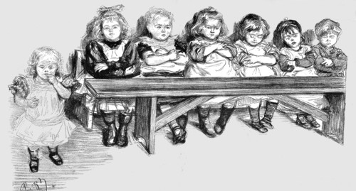 ''Free Education - The Babies Bench', 1891. Creator: Paul Charles Renouard.