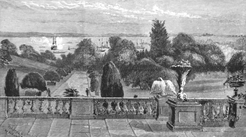 ''The "Marengo" Saluting HM The Queen off Osborne', 1891. Creator: Michael Biddulph.