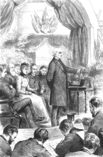 ''Mr Gladstone Opening a New Hall at Port Sunlight, Cheshire', 1891. Creator: Unknown.