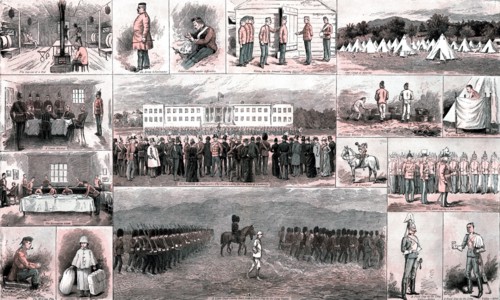 ''Military Life at Aldershot and Sandhurst', 1891. Creator: Edward Killingworth Johnson.
