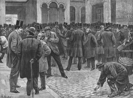 ''The London Stock Exchange - The American Market', 1891. Creator: William Lockhart Bogle.