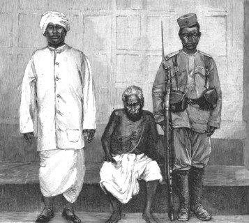 'The Manipur Rebels; The Maharajah of Manipur and Tongal General', 1891. Creator: Unknown.
