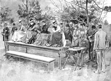 ''A "Bisley" in the Colonies - The Ladies' Bermuda Rifle Association', 1891. Creator: Unknown.