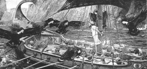 ''Pictures of the Year - VIII. "Ulysses and the Sirens", after JW Waterhouse, ARA, 1891. Creator: Unknown.