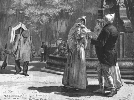 ''Mont d'or-Les-Bains - Returning from the Morning Bath; after EF Brewtnall', 1890 (1891). Creator: Unknown.