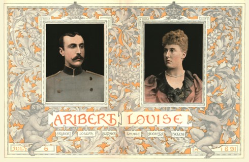 'HRH Princess Louise of Schleswig-Holstein, married to HSH Prince Aribert of Anhalt, 1891'. Creator: Unknown.