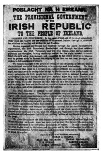 'Dublin Apres L'Emeute; La proclamation du gouvernement provisoire de la "republique..., 1916. Creator: Unknown.