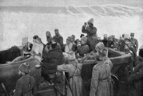 'Le Grand-Duc Nicholas a Erzeroum; A trente kilometres de la ville et a deux kilometres de..., 1916. Creator: Unknown.
