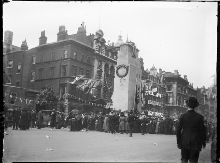 Cenotaph, Whitehall, Westminster, City of Westminster, London, 1919. Creator: Katherine Jean Macfee.
