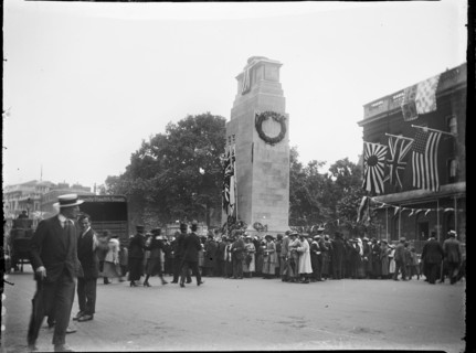 Cenotaph, Whitehall, Westminster, City of Westminster, London, 1919. Creator: Katherine Jean Macfee.