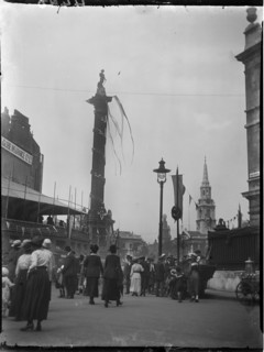 Trafalgar Square, St James, Westminster, City of Westminster, London, 1919. Creator: Katherine Jean Macfee.