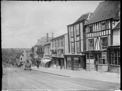 121-123 High Street, Burford, West Oxfordshire, Oxfordshire, 1924. Creator: Katherine Jean Macfee.