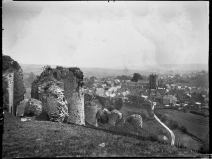 Corfe Castle, Purbeck, Dorset, 1927. Creator: Katherine Jean Macfee.