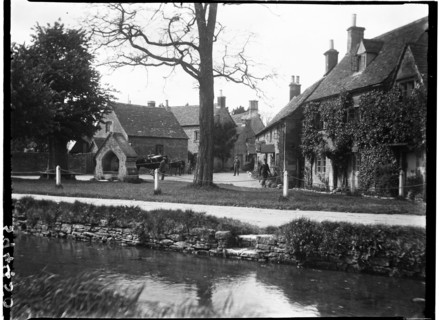 The Square, Lower Slaughter, Cotswold, Gloucestershire, 1928. Creator: Katherine Jean Macfee.