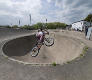 The Rom skatepark, Hornchurch, Havering, London, 2013. Creator: Simon Inglis.