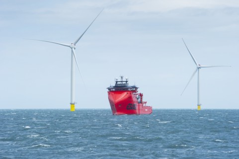 Westermost Rough Wind Farm, 2015. Creator: Alun Bull.