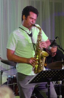 Greg Ward, Linda May Han Oh Quartet, Watermill Jazz Club, Dorking, Surrey, 26 Oct 2021. Creator: Brian O'Connor.
