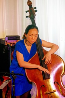 Linda May Han Oh, Linda May Han Oh Quartet, Watermill Jazz Club, Dorking, Surrey, 26 Oct 2021. Creator: Brian O'Connor.