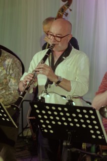 Peter Whyman, Alan Wakeman Nonet, Watermill Jazz Club, Dorking, Surrey, 2022. Creator: Brian O'Connor.