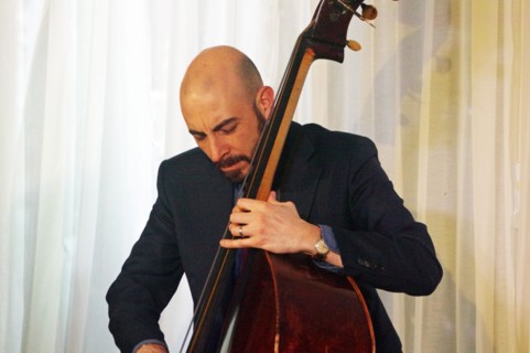 Dario Di Lecce, Scott Hamiltpn Quartet, Watermill Jazz Club, Dorking, Surrey, 2022. Creator: Brian O'Connor.
