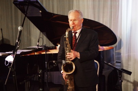Scott Hamilton, Scott Hamiltpn Quartet, Watermill Jazz Club, Dorking, Surrey, 2022. Creator: Brian O'Connor.