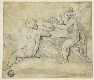 Putti Holding Swan, n.d.