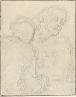 Two Men. Creator: Honore Daumier.