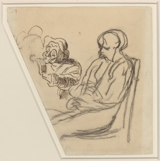 The Smoker. Creator: Honore Daumier.