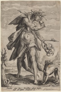 Envy, c. 1587. Creator: Jacob Matham.