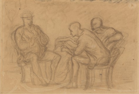 The Reading. Creator: Honore Daumier.