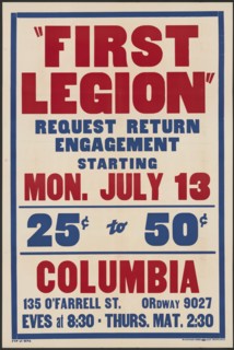 First Legion, [193-]. Creator: Unknown.