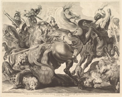 A Lion Hunt. Creator: Jonas Suyderhoef.