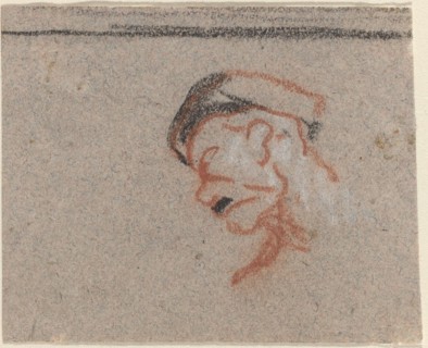 Head of a Man. Creator: Honore Daumier.