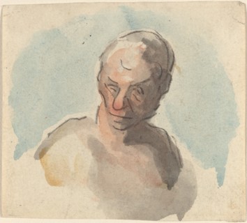 Head of a Man. Creator: Honore Daumier.