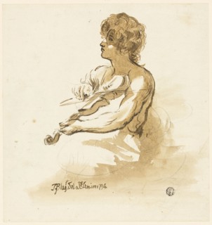 Young Violinist, 1794. Creator: Unknown.