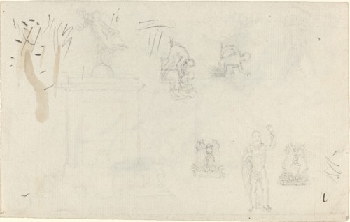 Sheet of Studies. Creator: John Flaxman.