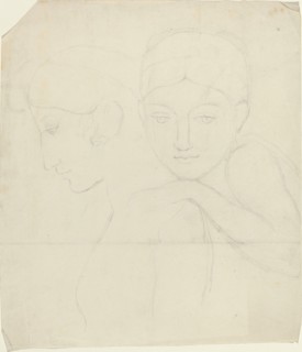 Two Women's Heads. Creator: John Flaxman.
