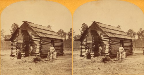 Log cabin, c1850-c1930. Creator: Unknown.
