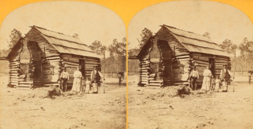 Log cabin, c1850-c1930. Creator: Unknown.