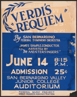 Verdi's Requiem, [193-]. Creator: Unknown.