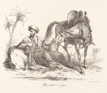 A Mameluck Resting. Creator: Carle Vernet.