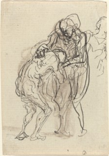 The Prodigal Son. Creator: Honore Daumier.