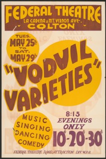 Vodvil Varieties, [193-]. Creator: Unknown.