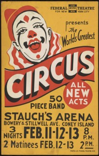 Circus, New York, [1935]. Creator: Unknown.