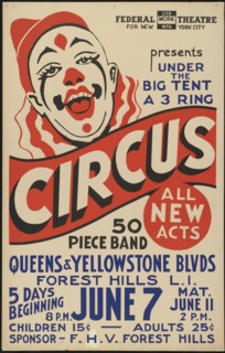 Circus, New York, [1935]. Creator: Unknown.