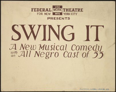 Swing It, New York, 1937. Creator: Unknown.