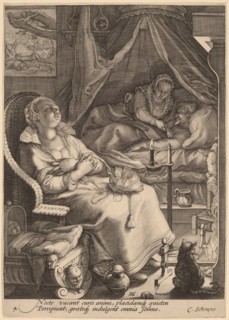 Night, c.1595-1598. Creator: Jan Saenredam.