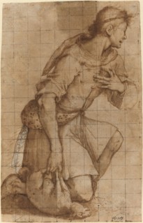Kneeling Shepherd. Creator: Jacopo Ligozzi.
