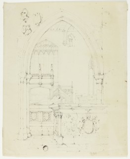 Broughton Church, 1830/40. Creator: Unknown.