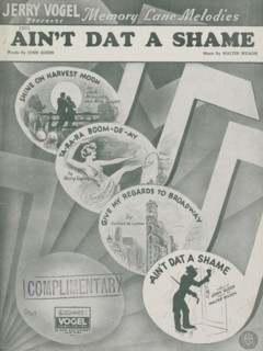 'Ain't dat a shame', 1939. Creator: Unknown.